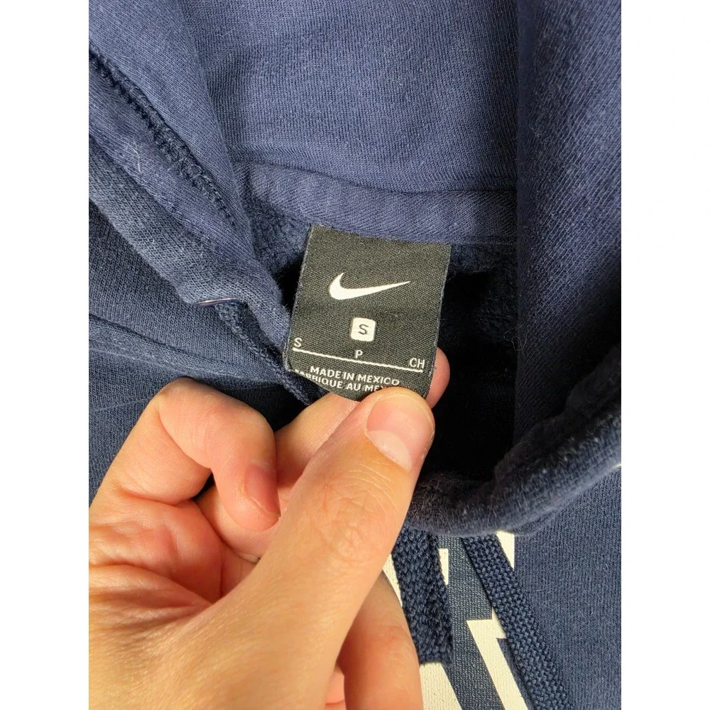 Nike Hoodie Mens Small Blue Arizona Wildcats NCAA Fleece Sweatshirt Faded 384089